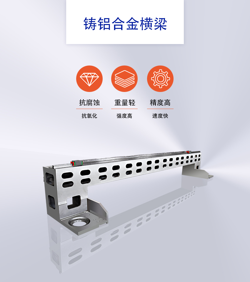 激光切割機鑄鋁合金橫梁